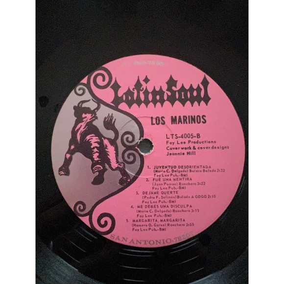 Los Marinos Self Titled LP Latin Soul Records 4005 Shrink VG+ - Picture 7 of 7